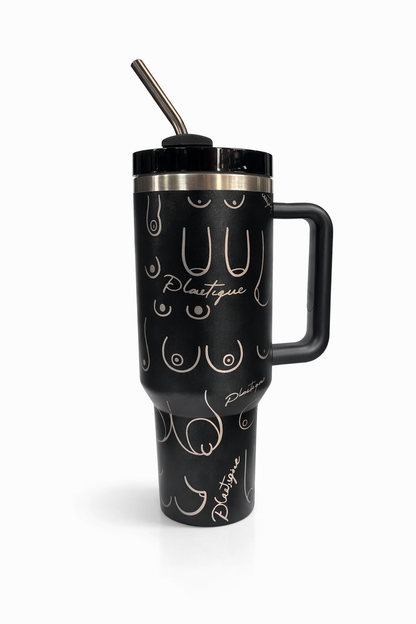 Plastique Plastic Surgery 40 oz Tumbler - Black