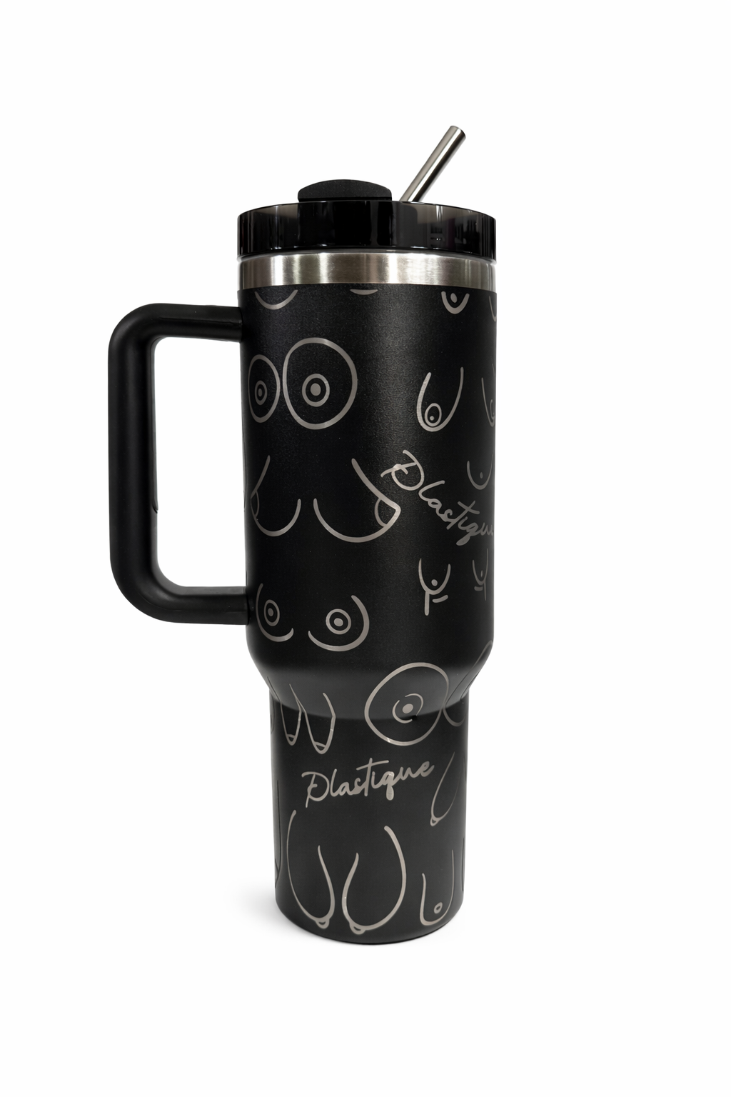 Plastique Plastic Surgery 40 oz Tumbler - Black