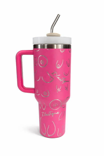 Plastique Plastic Surgery 40 oz Tumbler - Pink